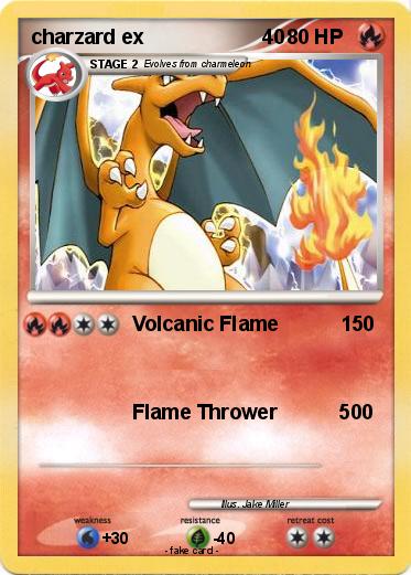 Pokemon charzard ex                     40