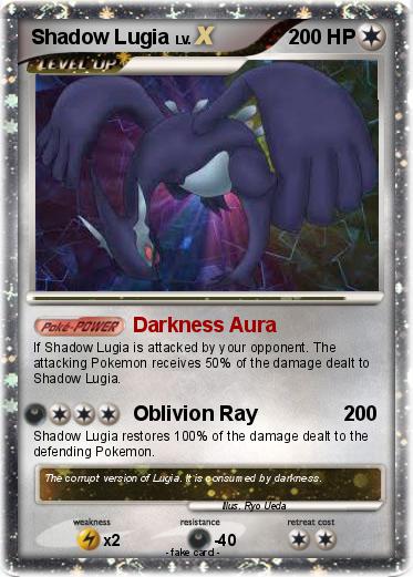 Pokemon Shadow Lugia