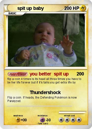 Pokemon spit up baby