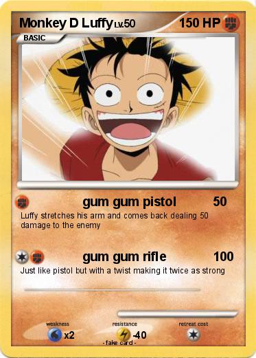 Pokemon Monkey D Luffy