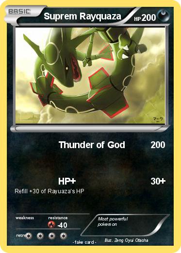 Pokemon Suprem Rayquaza