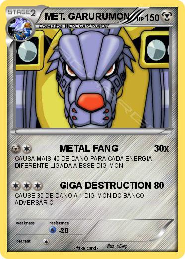 Pokemon MET. GARURUMON