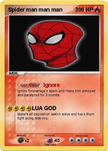 Pokemon Spider man man man