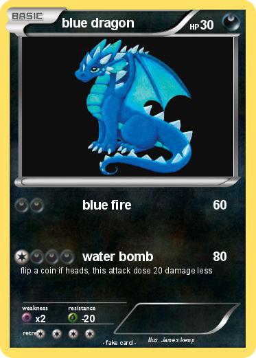 Pokemon blue dragon