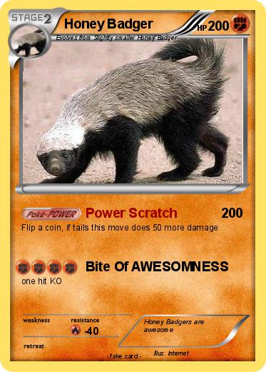 Pokemon Honey Badger