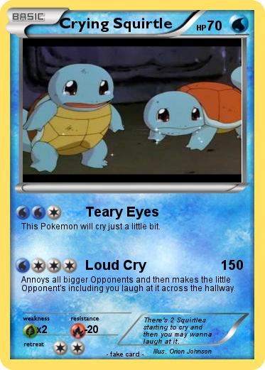 Pokemon Crying Squirtle