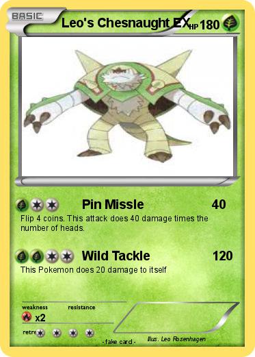 Pokemon Leo's Chesnaught EX