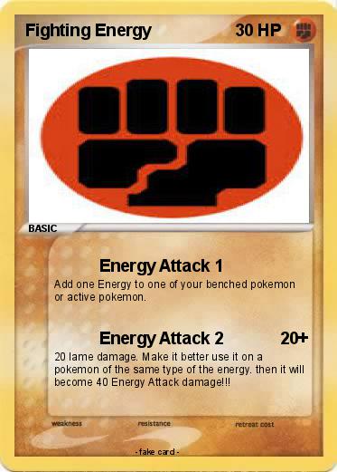 Pokemon Fighting Energy