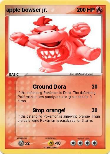 Pokemon apple bowser jr.