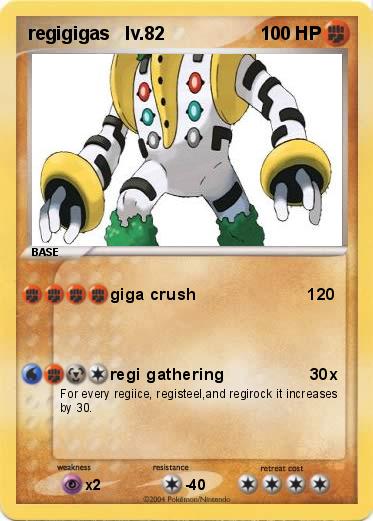 Pokemon regigigas   lv.82