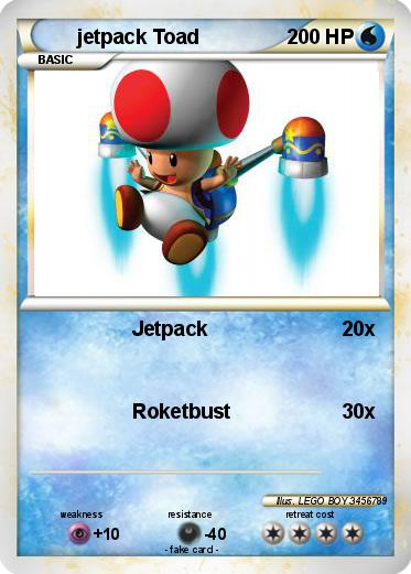 Pokemon jetpack Toad