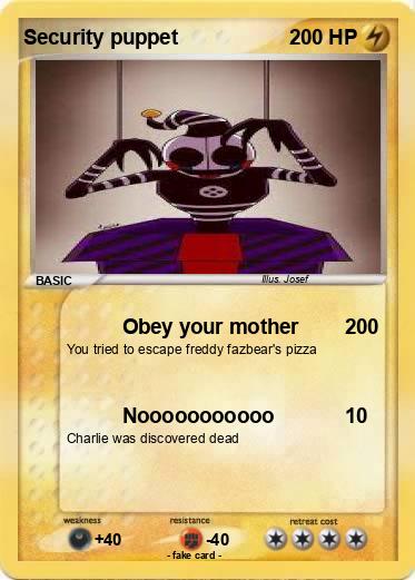 Pokemon Security puppet