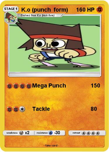 Pokemon K.o (punch  form)