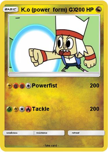 Pokemon K.o (power  form) GX