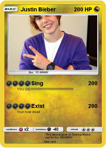 Pokemon Justin Bieber
