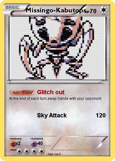Pokemon Missingo-Kabutops