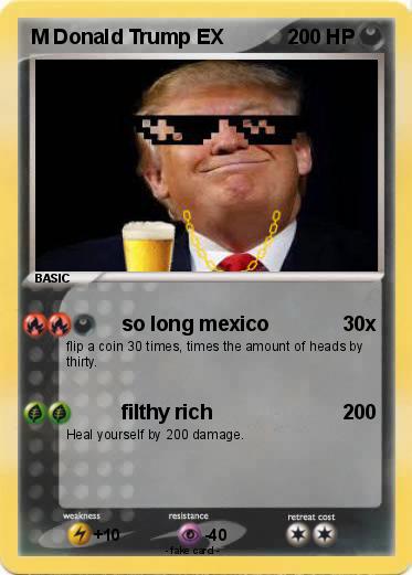 Pokemon M Donald Trump EX