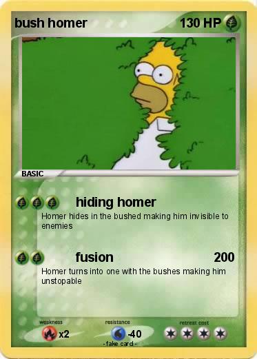 Pokemon bush homer
