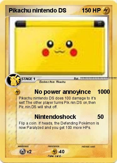 Pokemon Pikachu nintendo DS