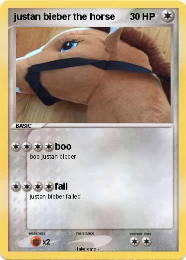 Pokemon justan bieber the horse