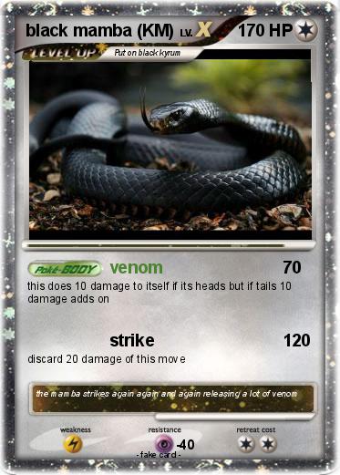 Pokemon black mamba (KM)
