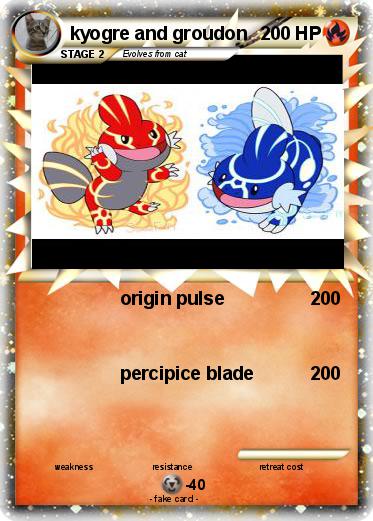 Pokemon kyogre and groudon