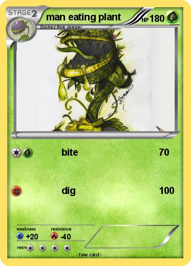 Pokemon man eating plant
