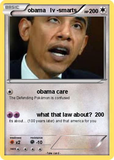 Pokemon obama   lv -smarts