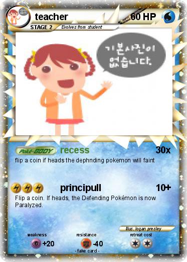 Pokemon teacher