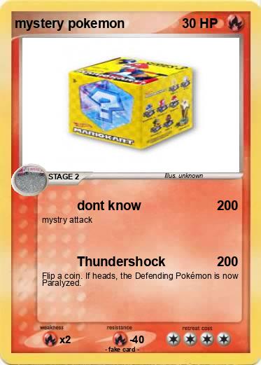 Pokemon mystery pokemon