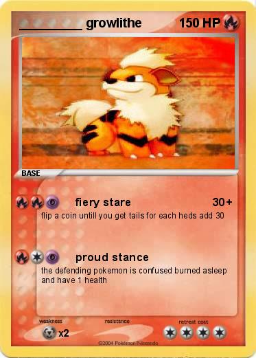 Pokemon _________ growlithe