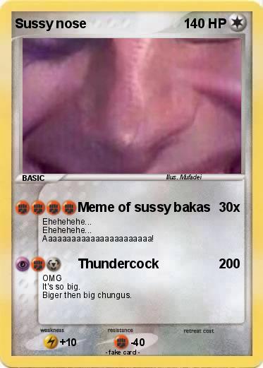 Pokemon Sussy nose