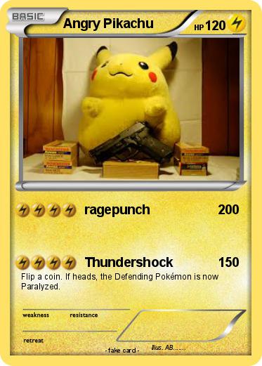 Pokemon Angry Pikachu