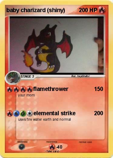 Pokemon baby charizard (shiny)