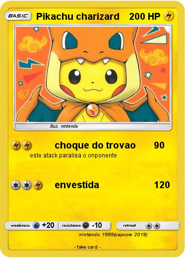 Pokemon Pikachu charizard