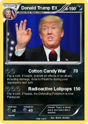 Pokemon Donald Trump EX