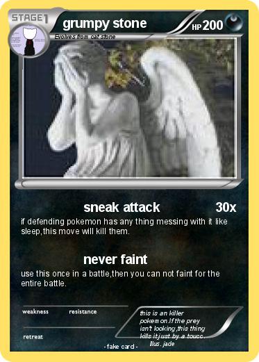 Pokemon grumpy stone