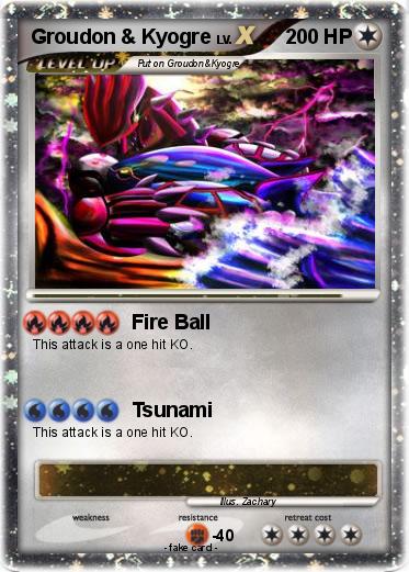 Pokemon Groudon & Kyogre