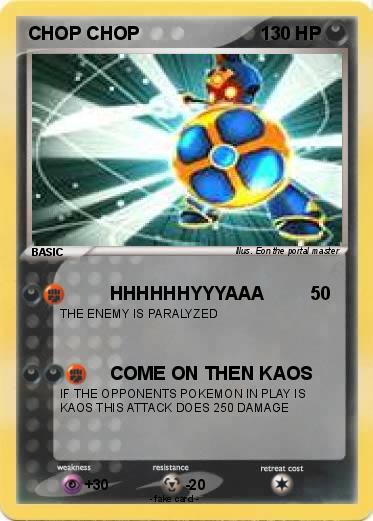 Pokemon CHOP CHOP