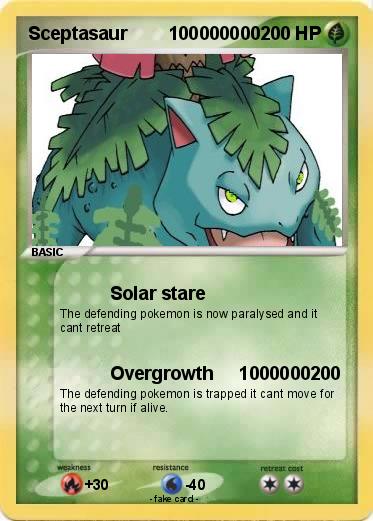 Pokemon Sceptasaur        100000000