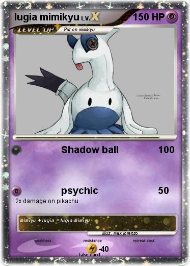 Pokemon lugia mimikyu