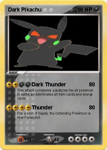 Pokemon Dark Pikachu