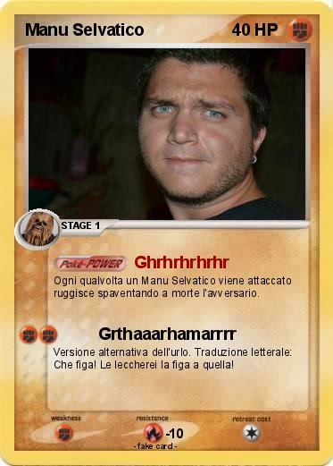 Pokemon Manu Selvatico