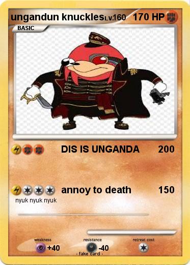Pokemon ungandun knuckles