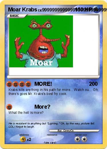 Pokemon Moar Krabs
