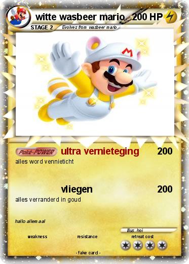 Pokemon witte wasbeer mario