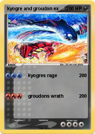 Pokemon kyogre and groudon ex
