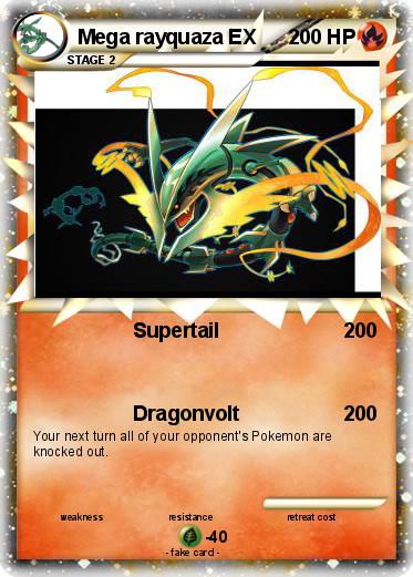 Pokemon Mega rayquaza EX