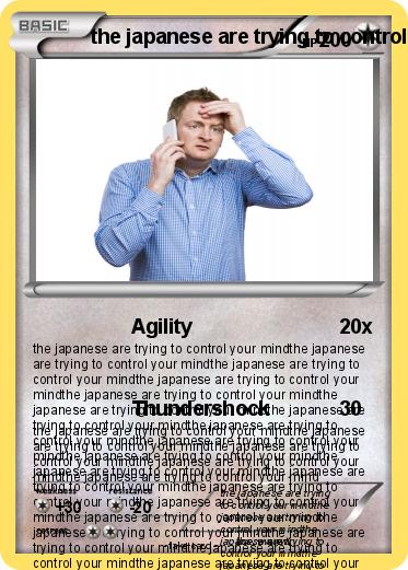 Pokemon the japanese are trying to control your mind