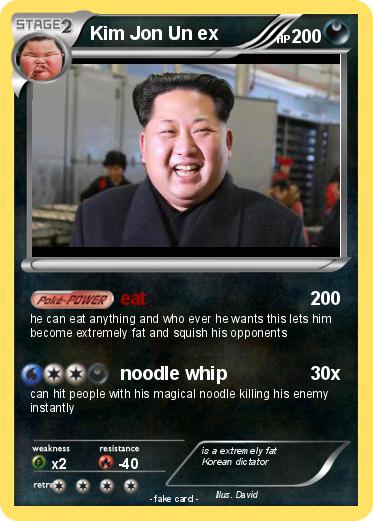 Pokemon Kim Jon Un ex